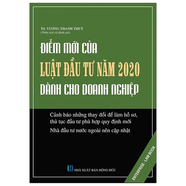 Sách “Điểm mới của Luật Đầu Tư năm 2020 dành cho doanh nghiệp”