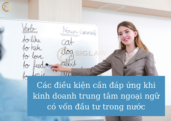 Các điều kiện cần đáp ứng khi kinh doanh trung tâm ngoại ngữ có vốn đầu tư trong nước