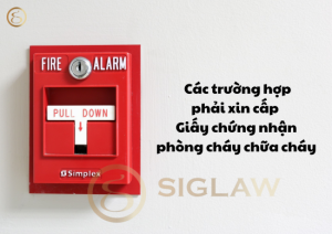 Các trường hợp phải xin cấp Giấy chứng nhận phòng cháy chữa cháy