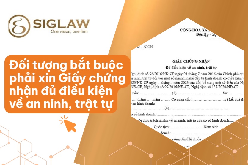 Các đối tượng phải xin giấy phép an ninh trật tự [Mới 2026]