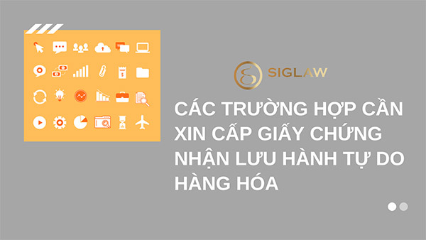 Các trường hợp cần giấy chứng nhận lưu hành tự do hàng hóa.