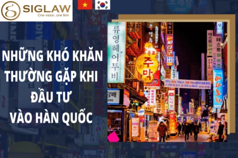 1 Số khó khăn khi đầu tư vào Hàn Quốc