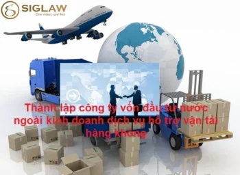 Thành lập công ty FDI kinh doanh dịch vụ hỗ trợ vận tải hàng không