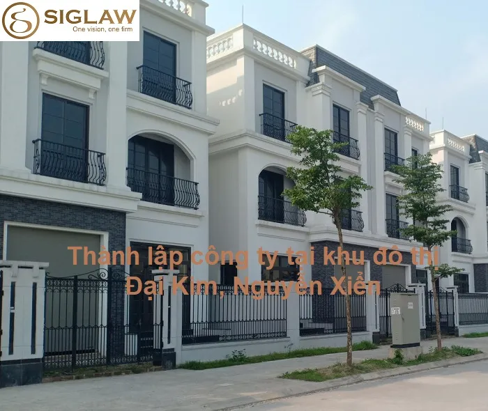 Thành lập công ty tại khu đô thị Đại Kim, Nguyễn Xiển