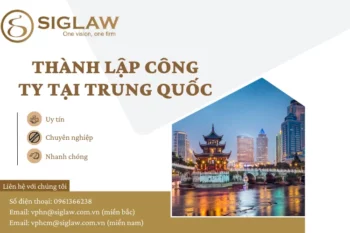 Thành lập công ty tại Trung Quốc