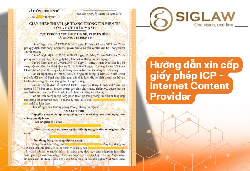 Giấy phép trang thông tin điện tử Internet Content Provider Giấy phép trang thông tin điện tử Internet Content Provider