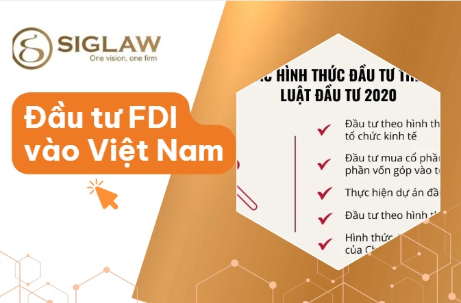 Các hình thức đầu tư FDI vào Việt Nam Các hình thức đầu tư FDI vào Việt Nam