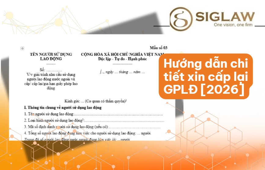 Thủ tục cấp lại giấy phép lao động cho người nước ngoài 2026 Thủ tục cấp lại giấy phép lao động cho người nước ngoài 2026