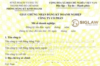 Hồ sơ thay đổi đăng ký kinh doanh công ty cổ phần