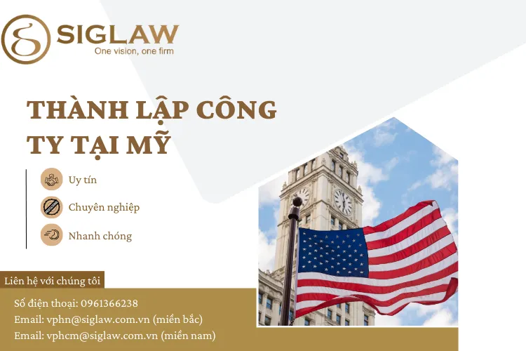 Thành lập công ty tại Mỹ