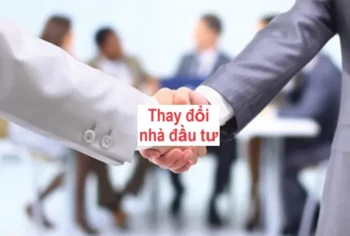 Thủ tục thay đổi nhà đầu tư