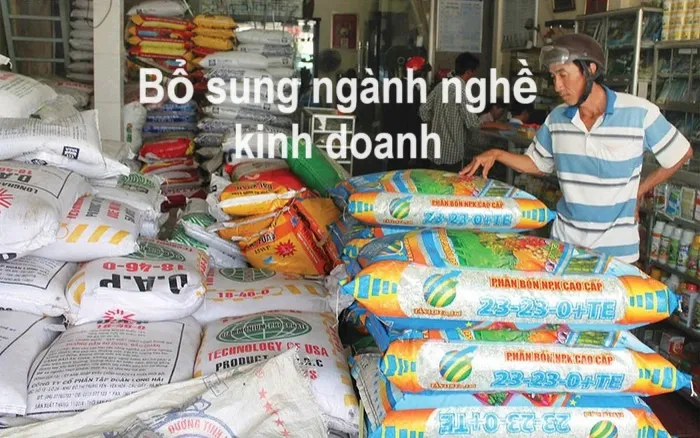 Bổ sung nghề đăng ký kinh doanh phân bón