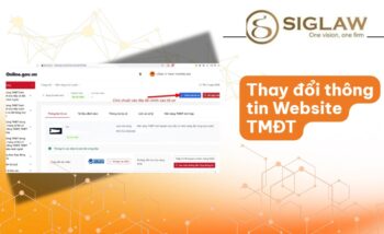 Thay đổi thông tin thông báo website thương mại điện tử [2026]