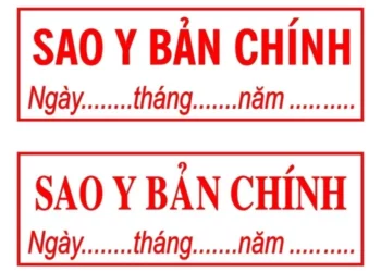 Hướng dẫn cách đóng dấu sao y bản chính cho công ty