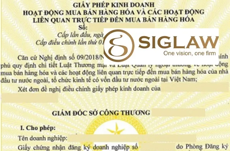 Giấy phép kinh doanh bán lẻ hàng hóa