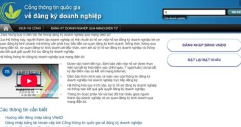 Thủ tục đăng ký doanh nghiệp Online