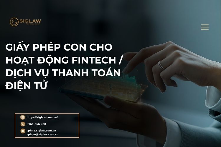 Giấy phép hoạt động Fintech/Thanh toán điện tử