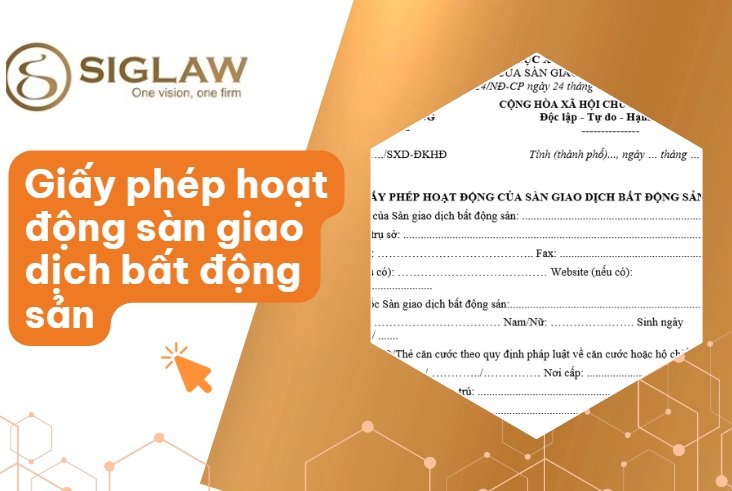 Giấy phép hoạt động sàn giao dịch bất động sản Giấy phép hoạt động sàn giao dịch bất động sản