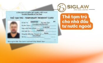 Mẫu thẻ tạm trú ĐT (TRC cho nhà đầu tư nước ngoài)