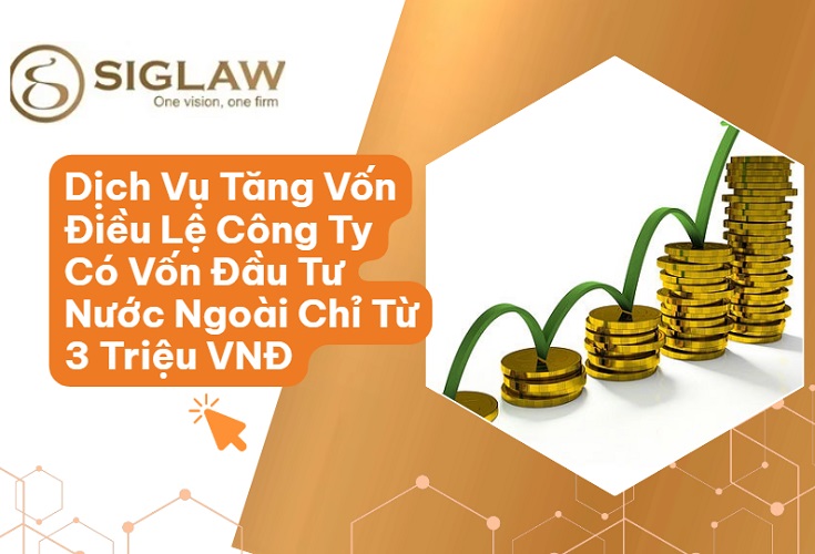 Dịch vụ thay đổi tăng vốn điều lệ công ty FDI nhanh, trọn gói Dịch vụ thay đổi tăng vốn điều lệ công ty FDI nhanh, trọn gói