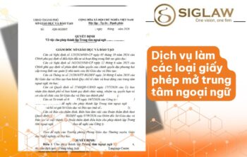 Dịch vụ làm giấy phép thành lập trung tâm ngoại ngữ Từ 1,5tr